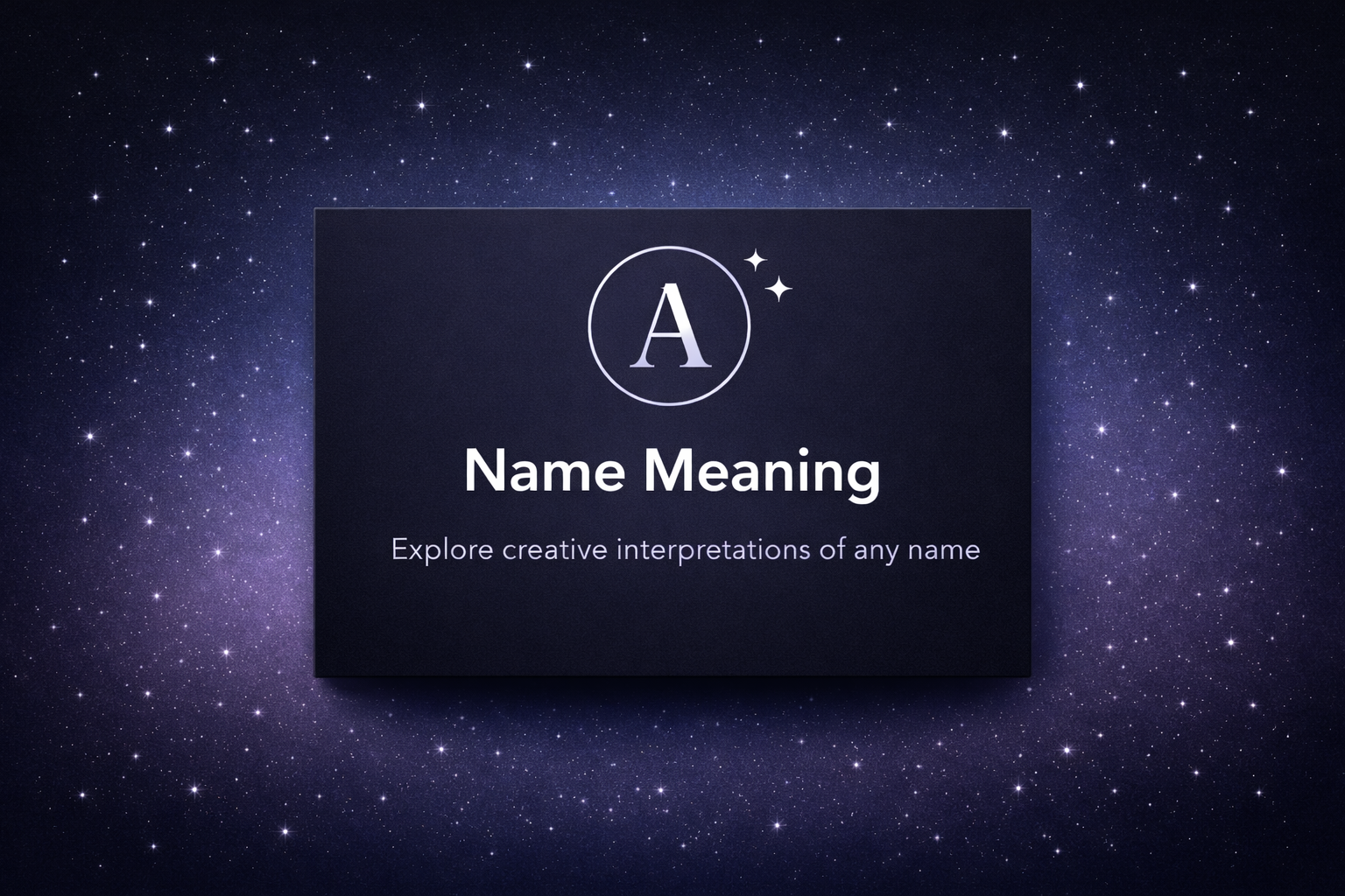 Name Meaning Studio
